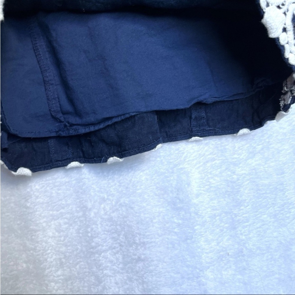 Lilly Pulitzer Augusta Shift Dress Sz 0 Applique Anchors Nautical Navy Gold EUC - Picture 9 of 15